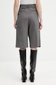 Odzież GANNI szorty z domieszką wełny A1110013 A1110013 szary