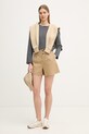 Columbia σορτς γυναικεία βαμβάκι με ελαστάν Acker Rock 2157091 μπεζ SS26