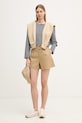 Columbia σορτς γυναικεία βαμβάκι με ελαστάν Acker Rock 2157091 μπεζ SS26