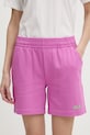 Jack Wolfskin szorty dresowe damskie bawełniane Celebrate The Paw różowy A65909