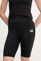 EA7 Emporio Armani pantaloni scurți de antrenament tricotaj negru AF12625.7W000511
