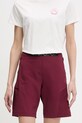 La Sportiva pantaloni scurți sport pentru femei West Crest burgundia ZAHS025