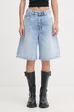 Diesel bermudy damskie bawełniane DE-SIRE niebieski A14051.007DM