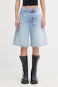 Diesel bermudy damskie bawełniane DE-SIRE niebieski A14051.007DM