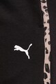 Puma σορτς επίσημα γυναικεία βαμβακερά Essential graphic animal μαύρο 693844