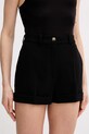 Elisabetta Franchi szorty eleganckie damskie czarny SH00961E2