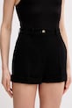 Elisabetta Franchi szorty eleganckie damskie czarny SH00961E2