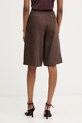 Odzież Liu Jo bermudy damskie z dodatkiem lnu WA6318.T4818 brązowy