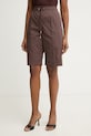 Liu Jo шорти жіночі з бавовною коричневий TA6289.T416A