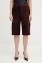 Marella szorty zamszowe SCOGLIO pozostałe bordowy 2613431021200