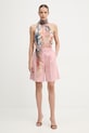 iBlues szorty damskie z dodatkiem lnu COCCOLE 2617141032200 różowy SS26