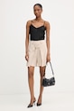 Simona Corsellini szorty eleganckie damskie z wiskozy P26CPSH00101 beżowy SS26