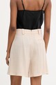 Odzież Simona Corsellini szorty eleganckie damskie z wiskozy P26CPSH00101 beżowy