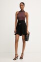 Simona Corsellini szorty eleganckie damskie z wiskozy P26CPSH00101 czarny SS26