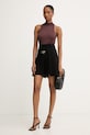 Simona Corsellini szorty eleganckie damskie z wiskozy P26CPSH00101 czarny SS26