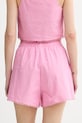 Ρούχα American Vintage σορτς γυναικεία βαμβακερά FEO09A ροζ