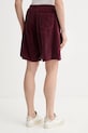 Odzież American Vintage szorty sztruksowe PADO09C bordowy