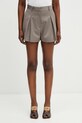 Rotate elegantne kratke hlače s vunom za žene smeđa 115633816