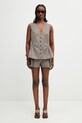 Rotate elegantne kratke hlače s vunom za žene 115633816 smeđa