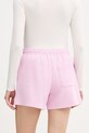 Îmbrăcăminte Lacoste pantaloni scurți de trening pentru femei, cu bumbac GF6901 roz