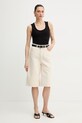 Trussardi szorty damskie jeansowe P4519100357N beżowy SS26