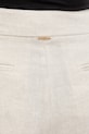 Šortky s prímesou ľanu Twinset béžová 261TT2523