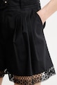 Twinset элегантные шорты для женщин из хлопка с эластаном чёрный 261TT2253