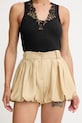 Twinset Σορτς γυναικεία με βισκόζη μπεζ 261TT2533