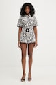Twinset szorty damskie bawełniane 261LM2QCC brązowy SS26