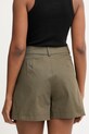 Odzież Luisa Spagnoli szorty damskie bawełniane z elastanem Altalena 542820 zielony