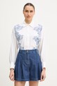 Luisa Spagnoli szorty jeansowe Altana bawełna niebieski 542876