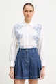 Luisa Spagnoli szorty jeansowe Altana bawełna niebieski 542876