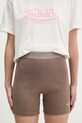 adidas Originals cyklistické šortky dámské bavlněné s elastanem hnědá KE3228