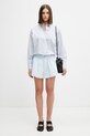 MM6 Maison Margiela шорти жіночі бавовняні S52MU0135.M35480.501 блакитний