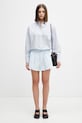 MM6 Maison Margiela Women's cotton shorts S52MU0135.M35480.501 blue