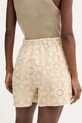 Odzież Fracomina szorty eleganckie damskie bawełniane FJ26SV6001W400E5 beżowy