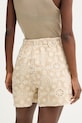 Odzież Fracomina szorty eleganckie damskie bawełniane FJ26SV6001W400E5 beżowy