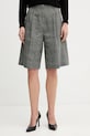 United Colors of Benetton szorty z domieszką lnu pozostałe szary 4Z8ED902H