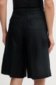 Odjeća United Colors of Benetton kratke hlače za žene od lana 4AGHD902L crna
