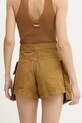 Abbigliamento Pinko pantaloncini cargo da donna in cotone 106821.A3AW marrone