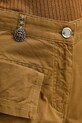 Pinko pantaloncini cargo da donna in cotone marrone 106821.A3AW