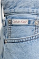 Calvin Klein Jeans kratke hlače ženske denim modra LV047F675G