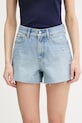 Calvin Klein Jeans szorty damskie jeansowe niebieski LV047F765G