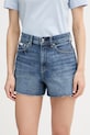 Calvin Klein Jeans szorty damskie jeansowe niebieski LV047F766G