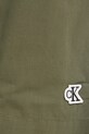 Calvin Klein Jeans kratke hlače ženske bombažne zelena LV047G617G