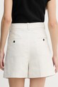 Oblačila Calvin Klein Jeans kratke hlače ženske z dodatkom lanu LV047F632G bež