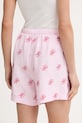 Oblečenie Tommy Hilfiger šortky dámske s ľanom SUMMER WW0WW49555 ružová