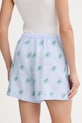 Oblečenie Tommy Hilfiger šortky dámske s ľanom SUMMER WW0WW49555 modrá