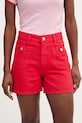 Tommy Hilfiger szorty damskie jeansowe czerwony WW0WW49579