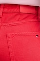 Tommy Hilfiger szorty damskie jeansowe czerwony WW0WW49579